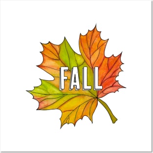 Fall Maple Leaf Posters and Art